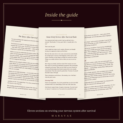 The Post-Survival Reset System — Complete Healing Bundle (Guide + Journal + Affirmations)