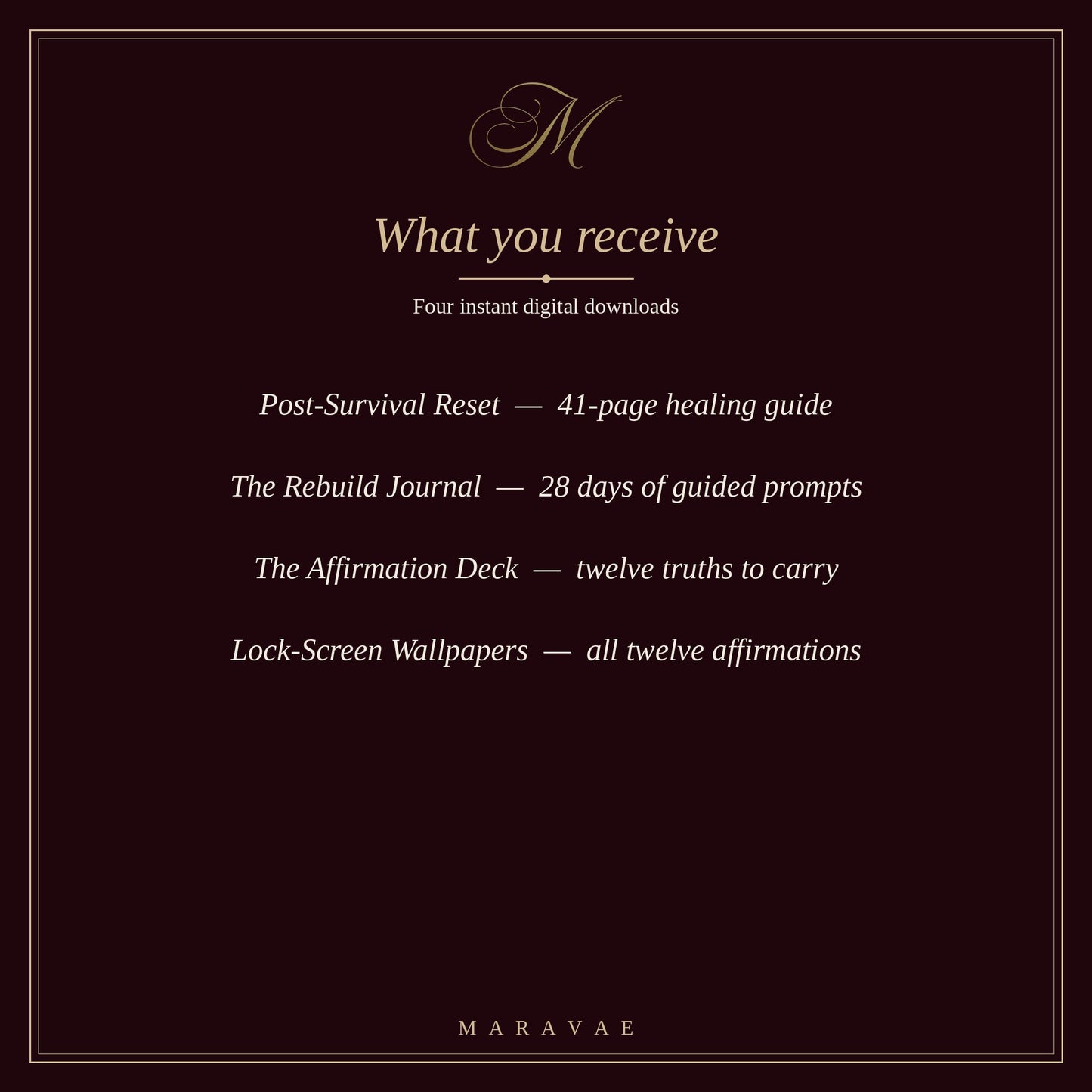 The Post-Survival Reset System — Complete Healing Bundle (Guide + Journal + Affirmations)