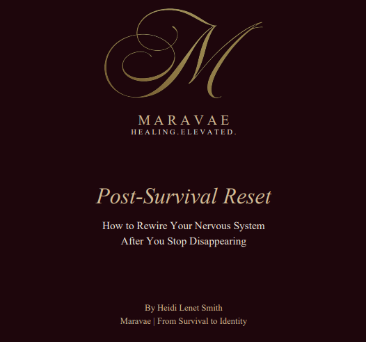Post-Survival Reset — A Healing Guide for Women Rebuilding After Survival