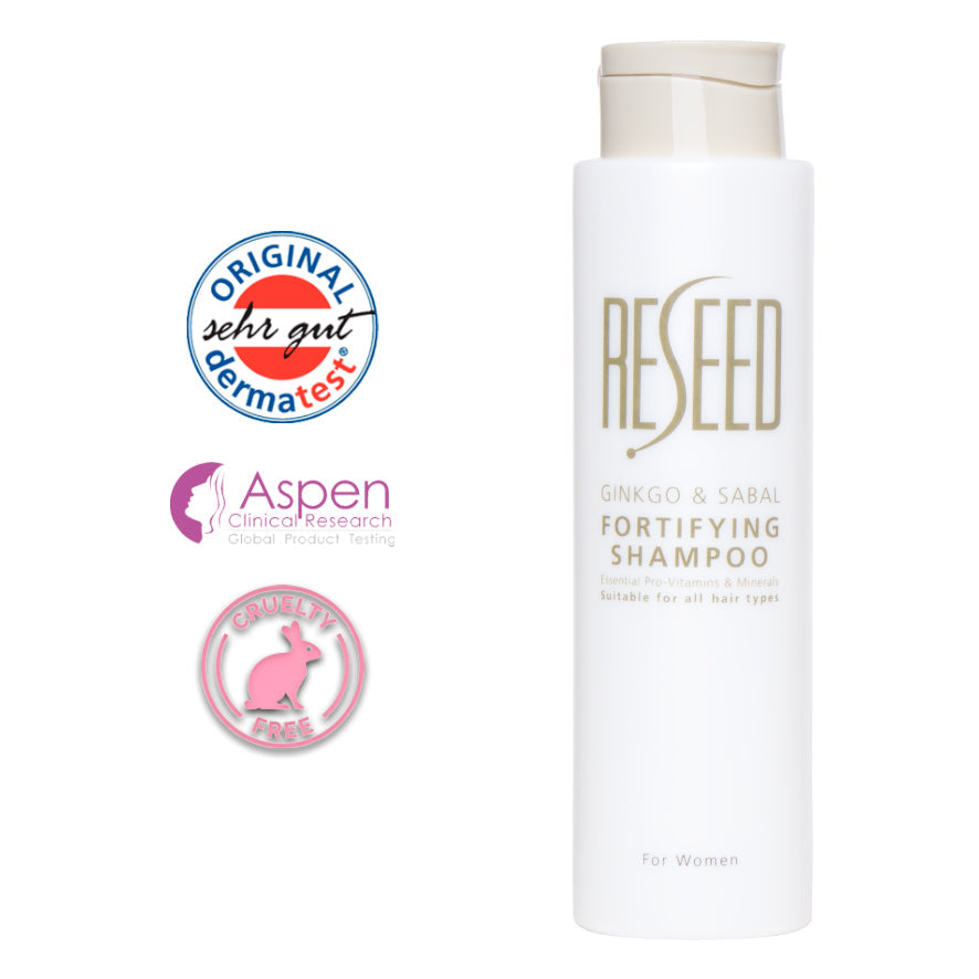 RESEED Ginkgo and Sabal Fortifying Shampoo for Women 250 ml (SLS Free)