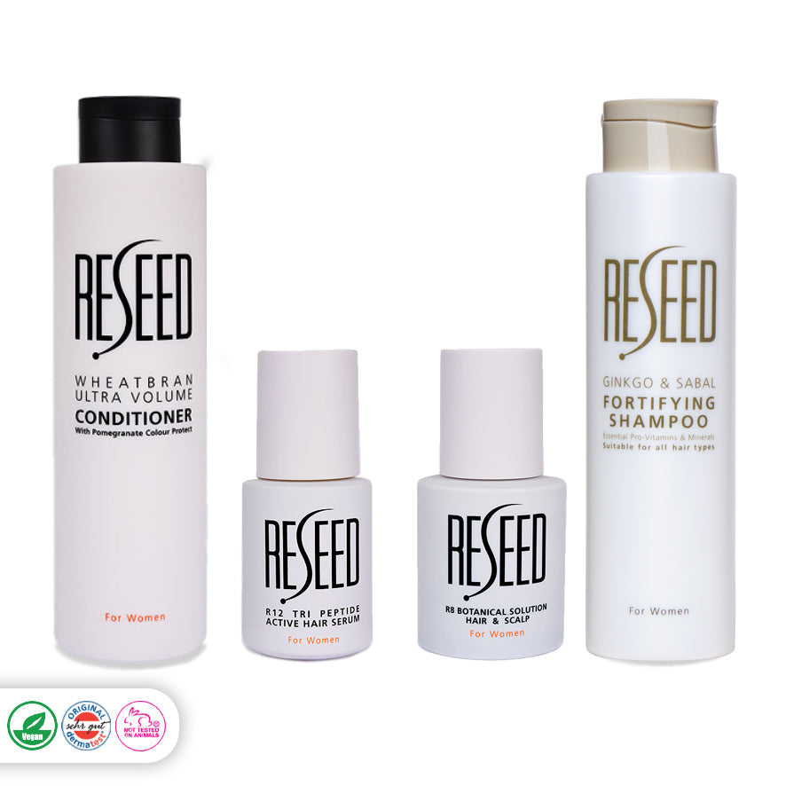 RESEED Ginkgo and Sabal Fortifying Shampoo for Women 250 ml (SLS Free)